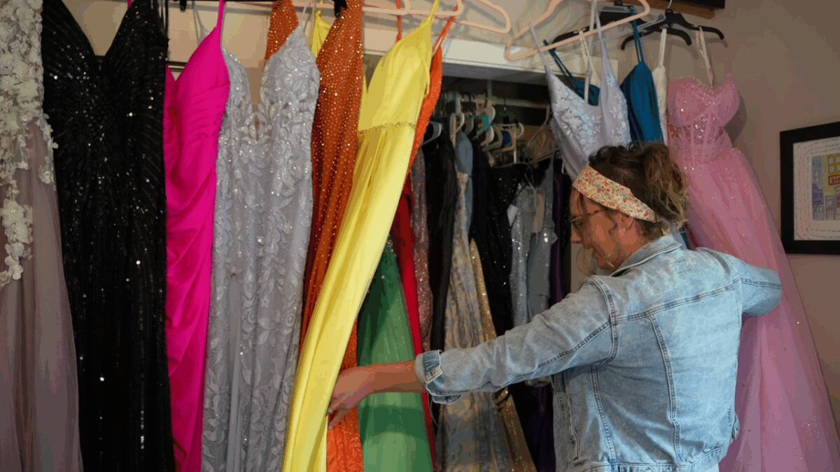 A DeWitt neighbor started a prom dress consignment shop from her home to offer secondhand options at lower prices.