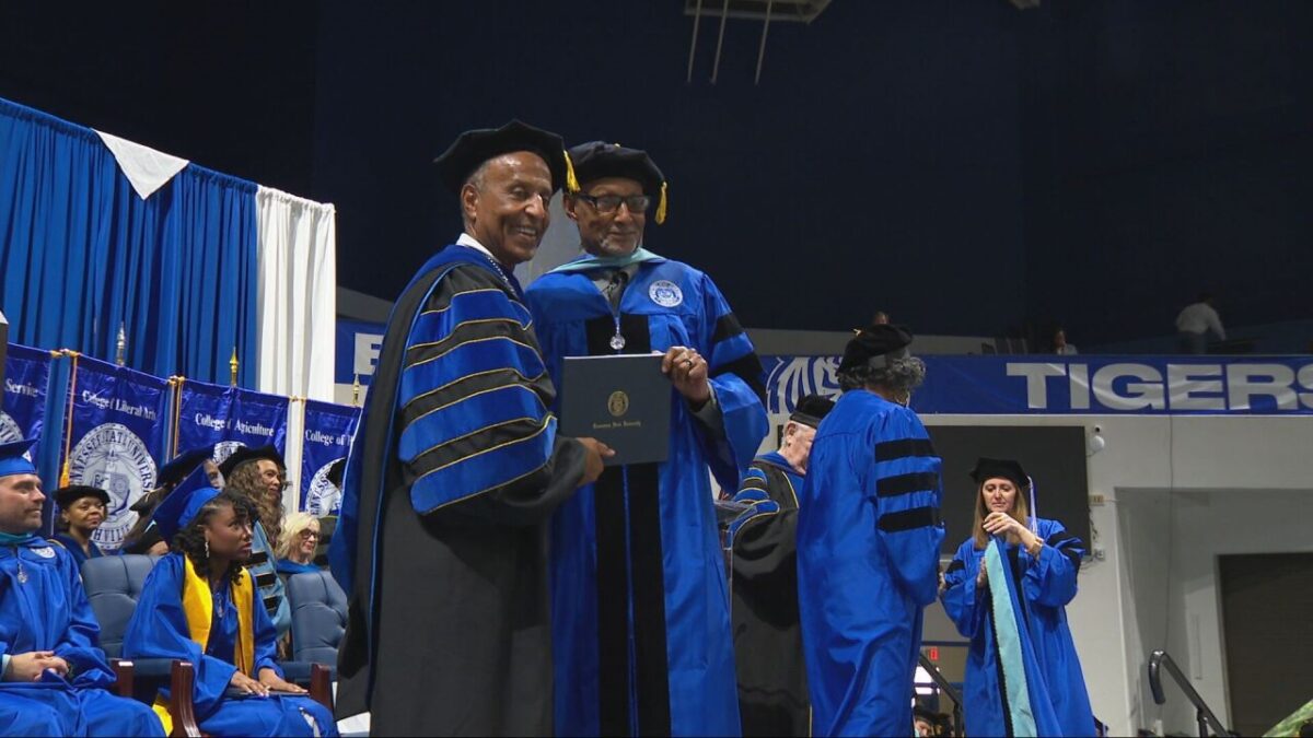 An 85-year-old Navy veteran earned his doctorate at Tennessee State University