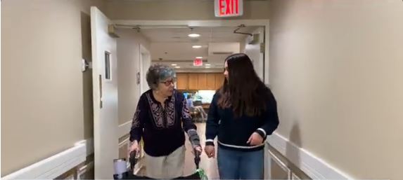 Student Alyssa Jaster and retiree Anita Rochefort began meeting in the fall of 2024.