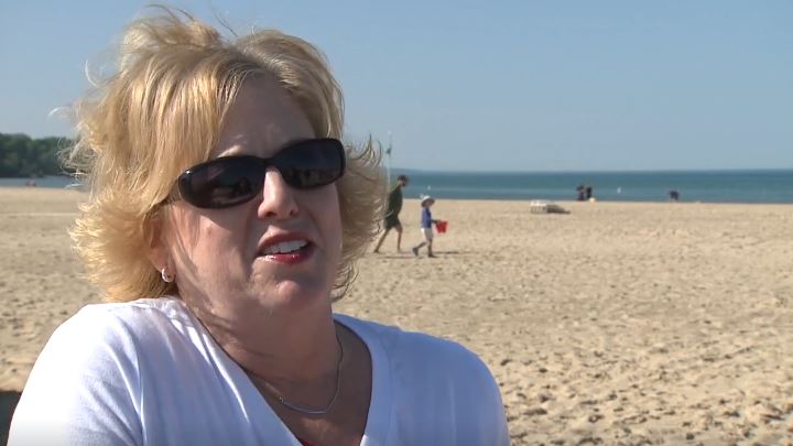 Cheers erupted at South Haven's South Beach on Monday as lifeguards reported for duty for the first time in more than two decades
