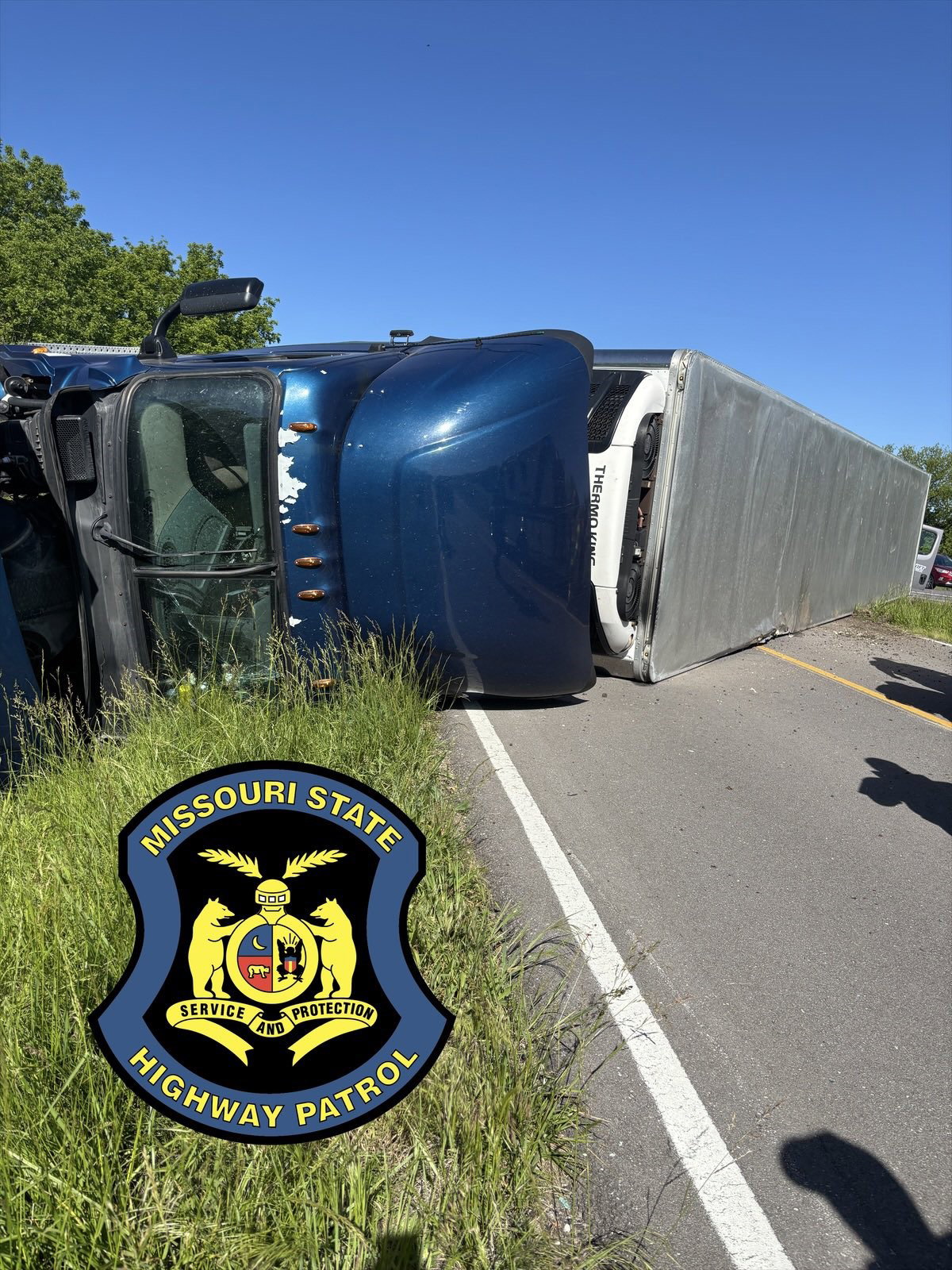 Truck driver hurt after losing control on Interstate 70