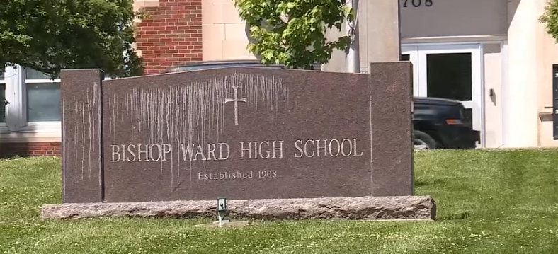 Bishop Ward High School seniors will not walk across the graduation stage Tuesday evening as scheduled after a recent act of vandalism.