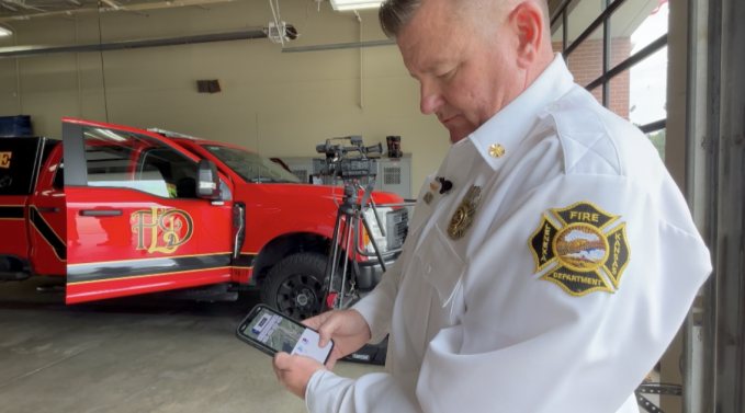 Lenexa Fire Chief Travis Vaughn