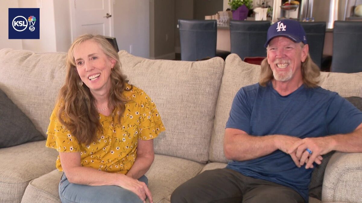 Bliss and Robert Sawyer are biking 4