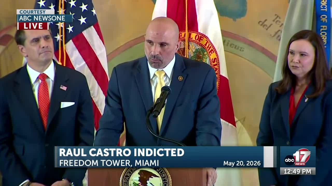 Justice Department holds event to announce Raul Castro indictment