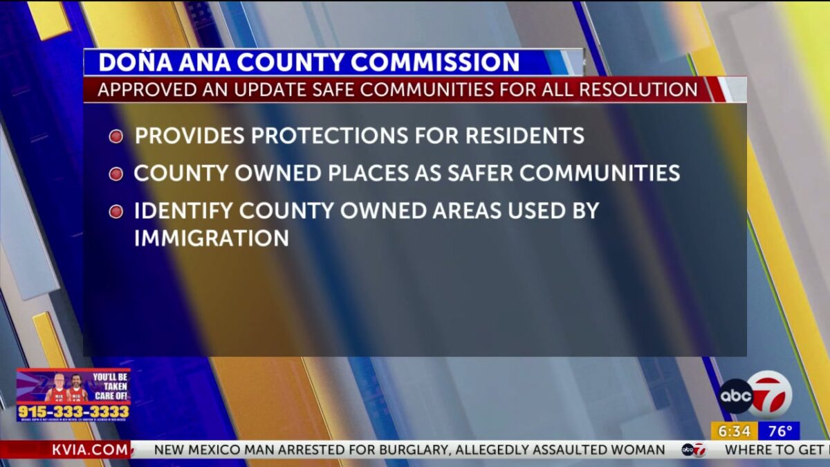 Doña Ana County approves update to immigration status protections