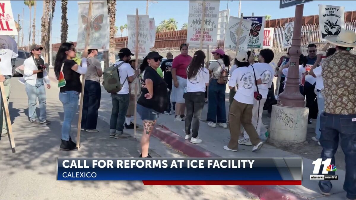 Activists convene in Calexico for border detention protest