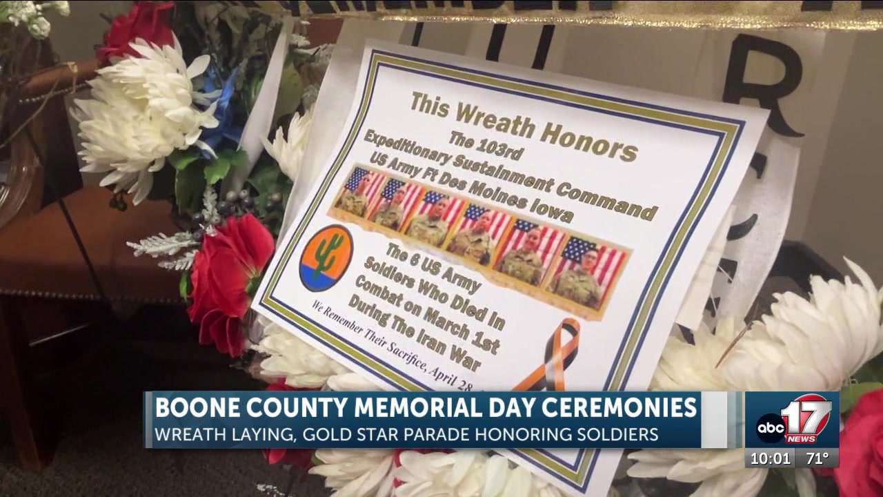 Soldiers killed in Iran will be honored at Memorial Day wreath-laying ceremony