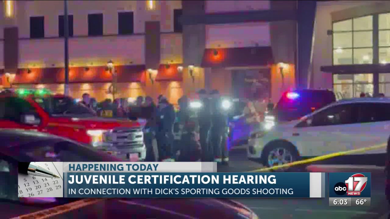 Juvenile faces adult certification hearing for Dick’s Sporting Goods shooting