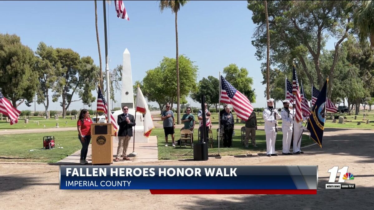 Imperial County residents participate in Fallen Heroes Honor Walk