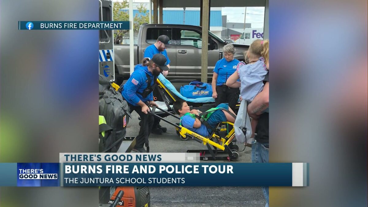 There’s Good News: Burns Fire and Police welcome students for an exciting tour