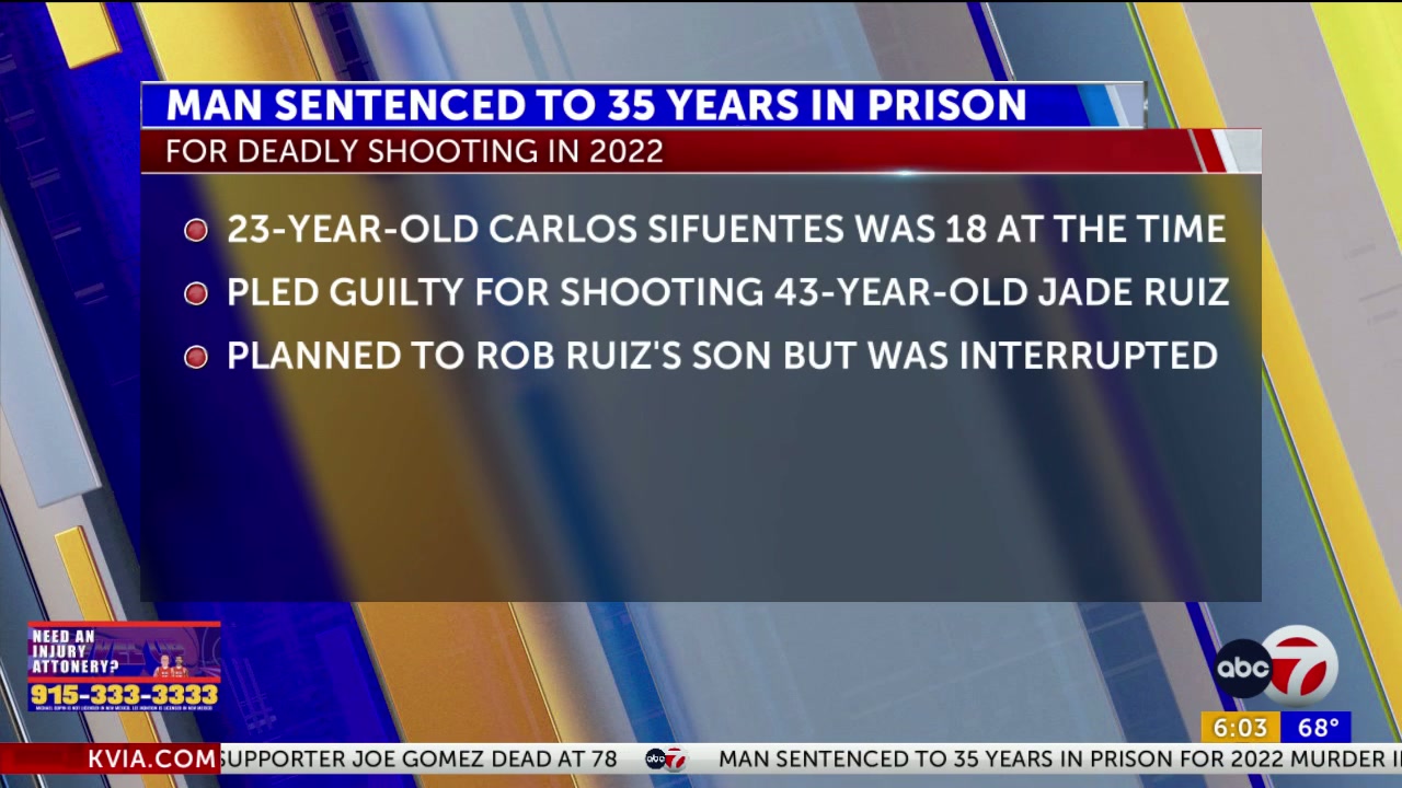 Man sentenced to 35 years in prison for 2022 murder in Socorro