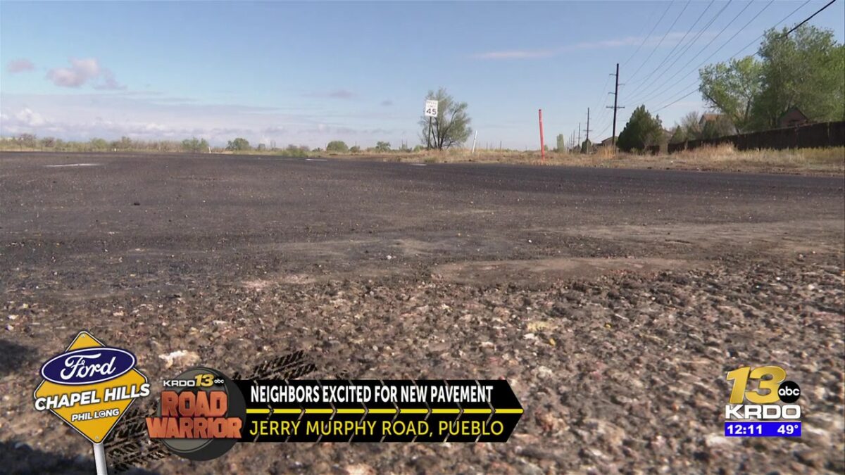 Part of Jerry Murphy Road in Pueblo gets repaved after decades of crumbling