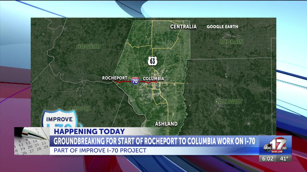 Groundbreaking ceremony marks start of Rocheport to Columbia I-70 construction