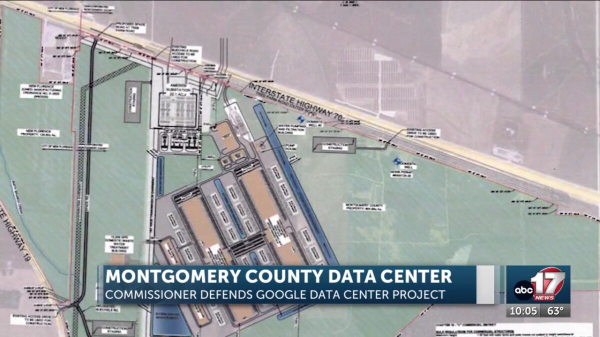 Montgomery County Commissioner defends Google data center amid pushback
