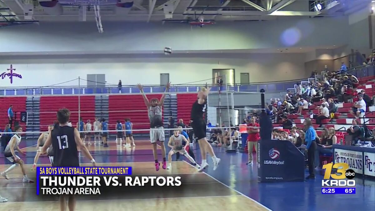 The Discovery Canyon boys volleyball team took on Eaglecrest in the state tournament