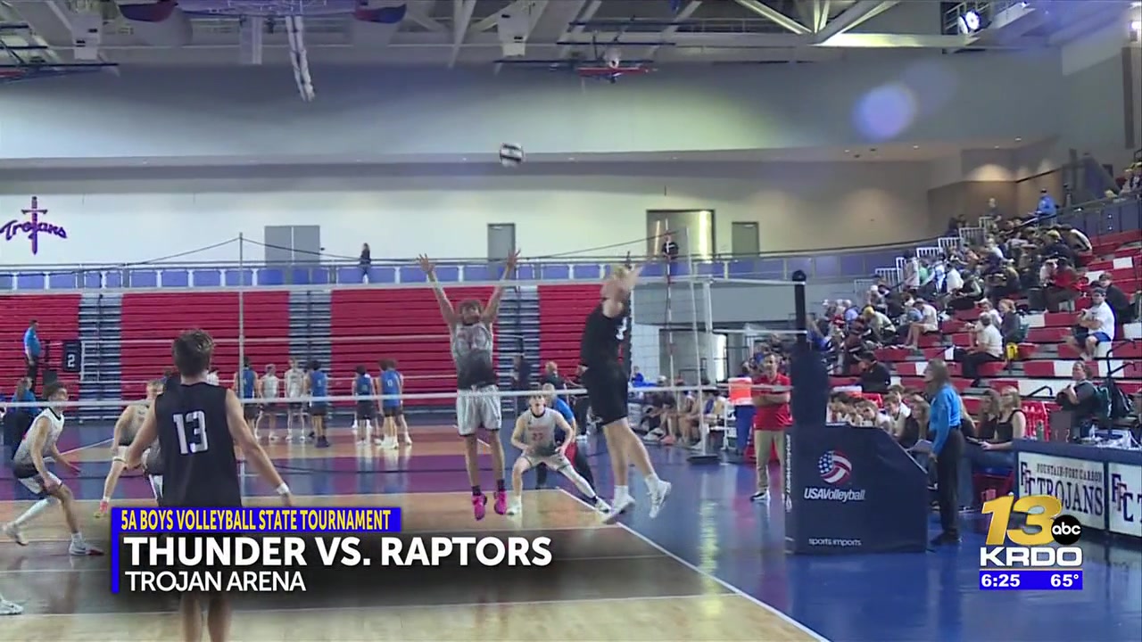 The Discovery Canyon boys volleyball team took on Eaglecrest in the state tournament