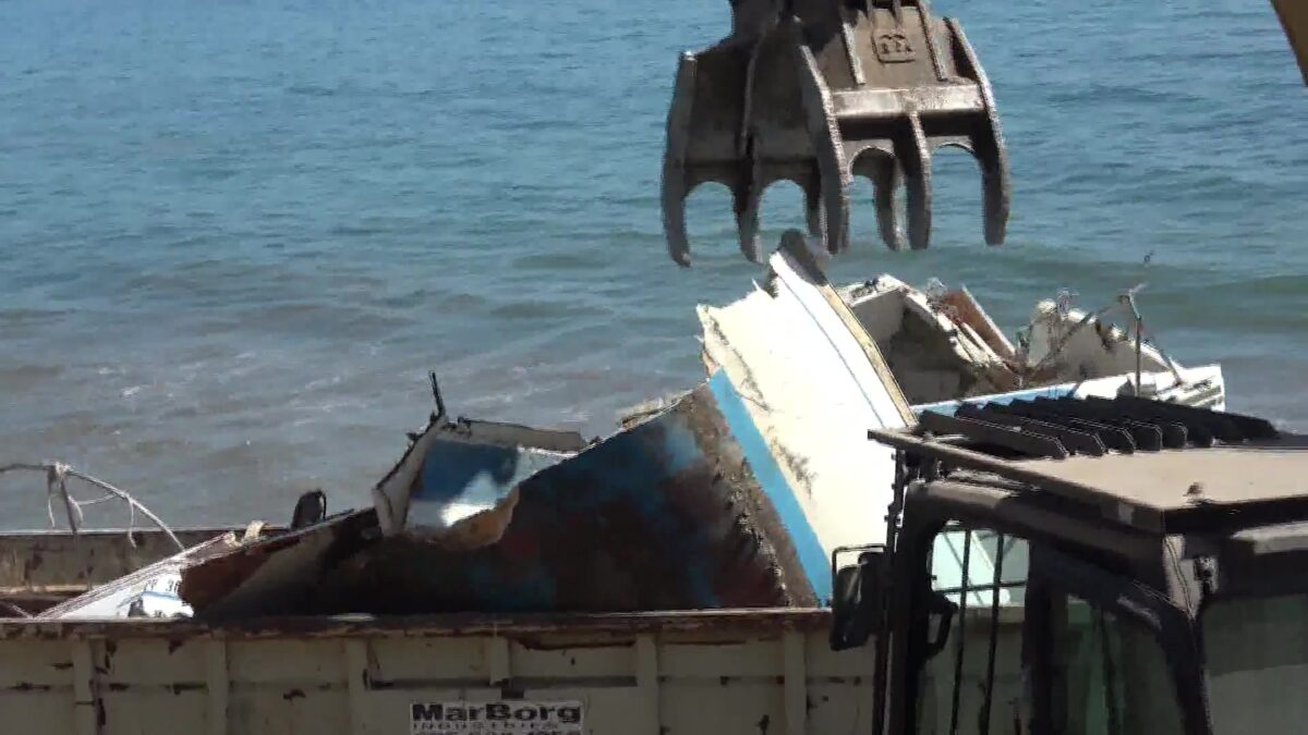 Washed Up Boat in Summerland Causes Maritime Safety  Concerns
