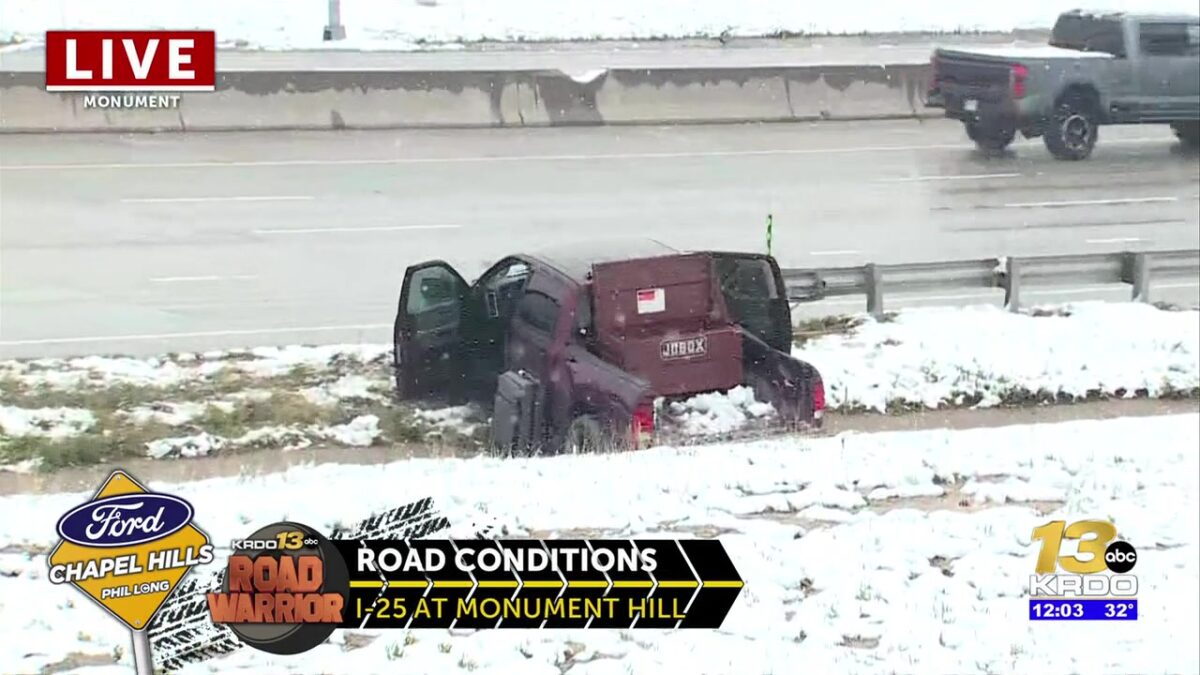 Road conditions begin as slushy