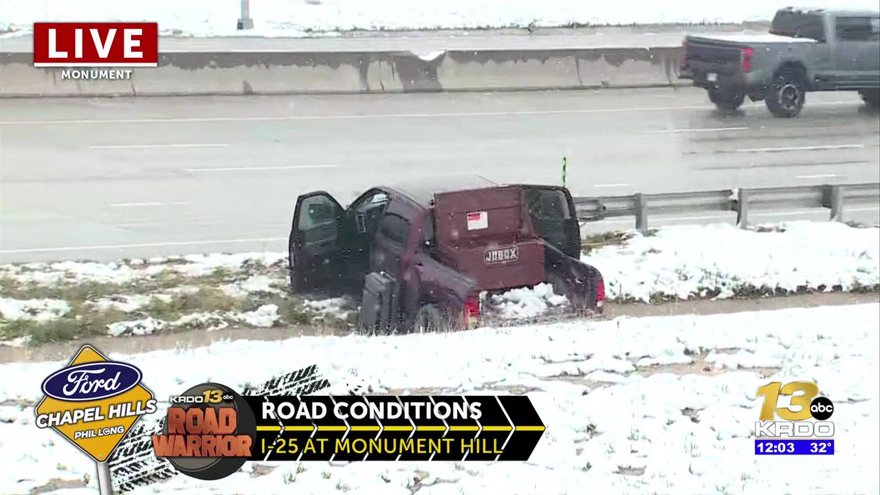 Road conditions begin as slushy