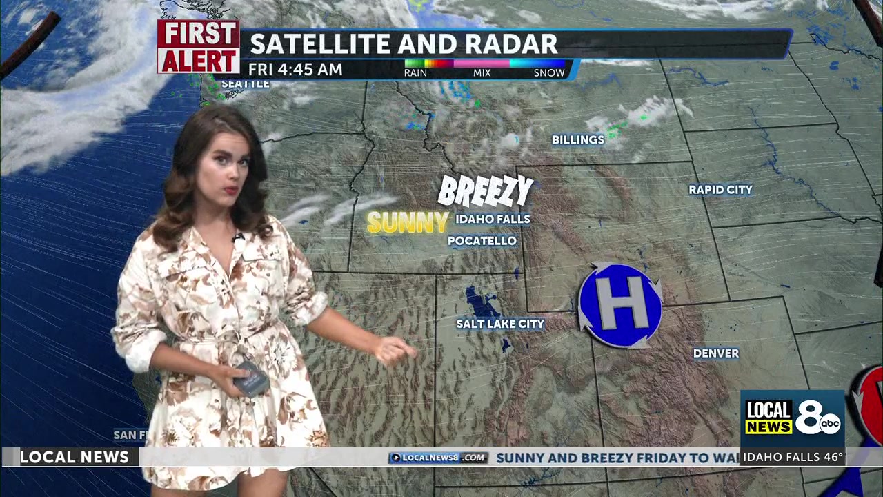 Sunny and breezy Friday to waltz into the cooler weekend