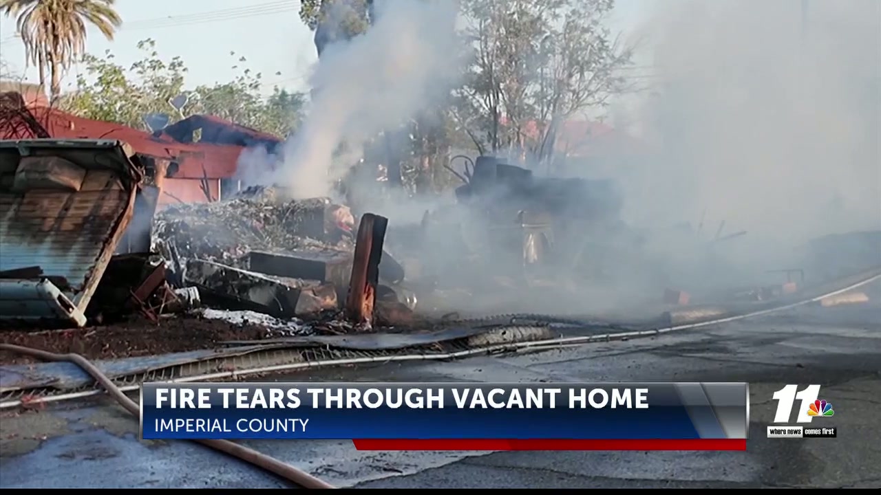 Fire tears through abandoned home in Westmorland