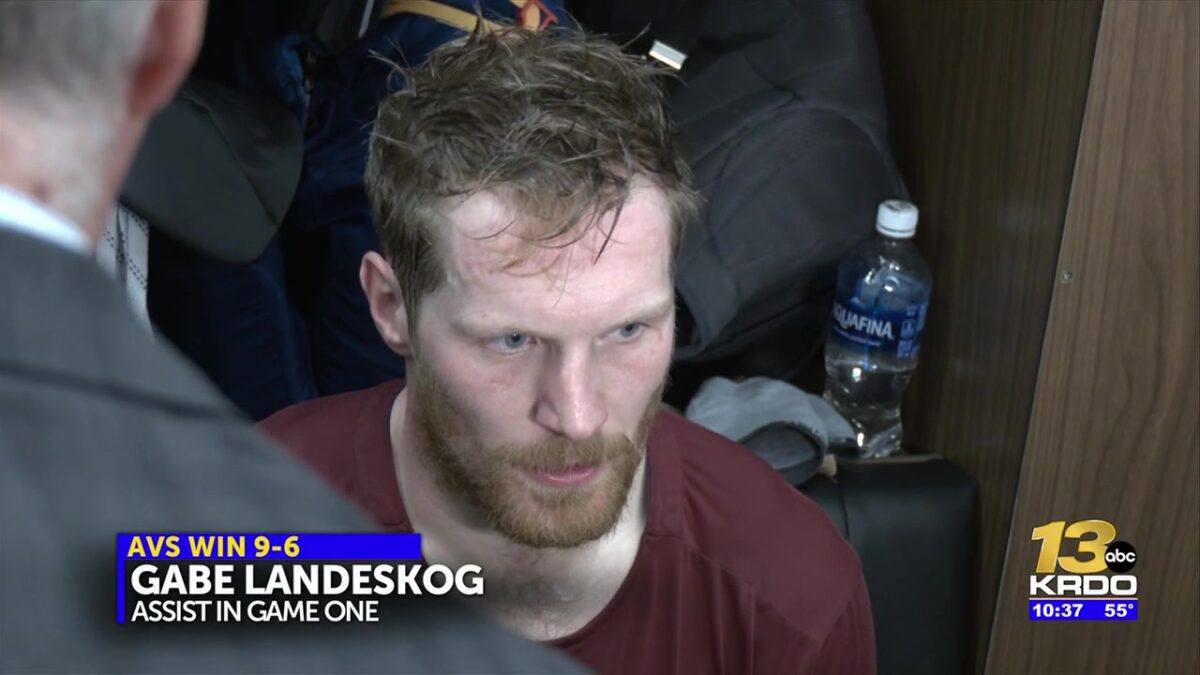 The Colorado Avalanche score a franchise record nine goals in their game one win against the Minnesota Wild