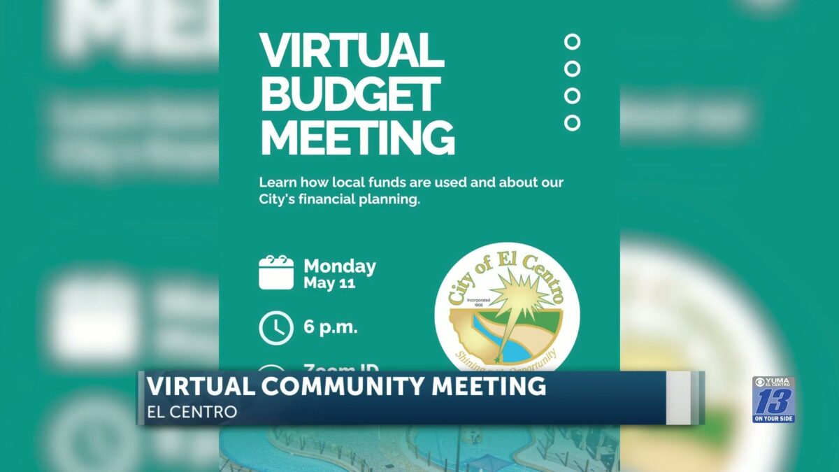 City of El Centro to host community meeting on city budget