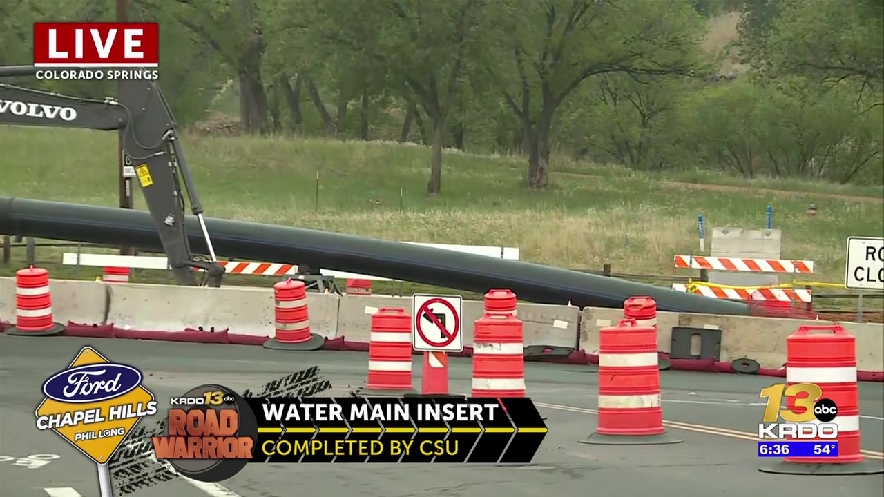 CSU inserts new water line under Bear Creek in Colorado Springs