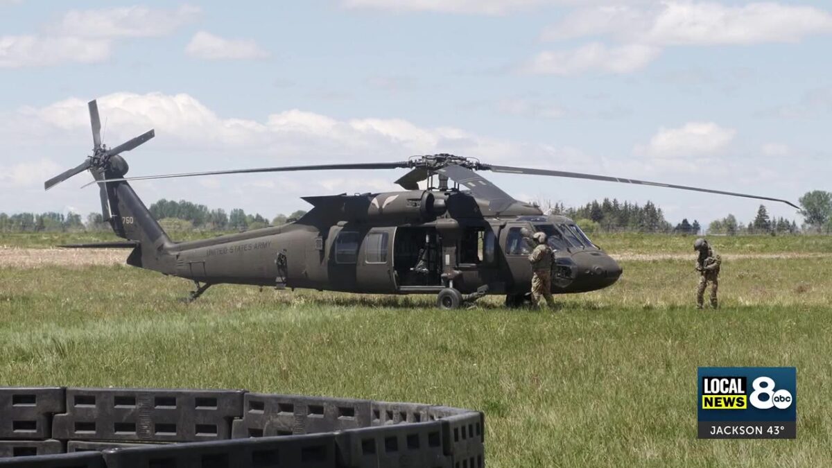 Blackhawk Helicopter at American Heritage Charter School