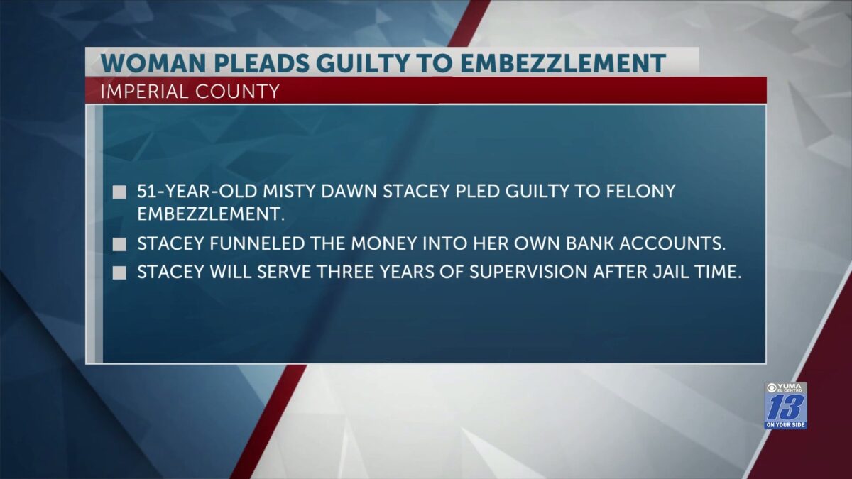 Imperial County woman sentenced to nine months in jail