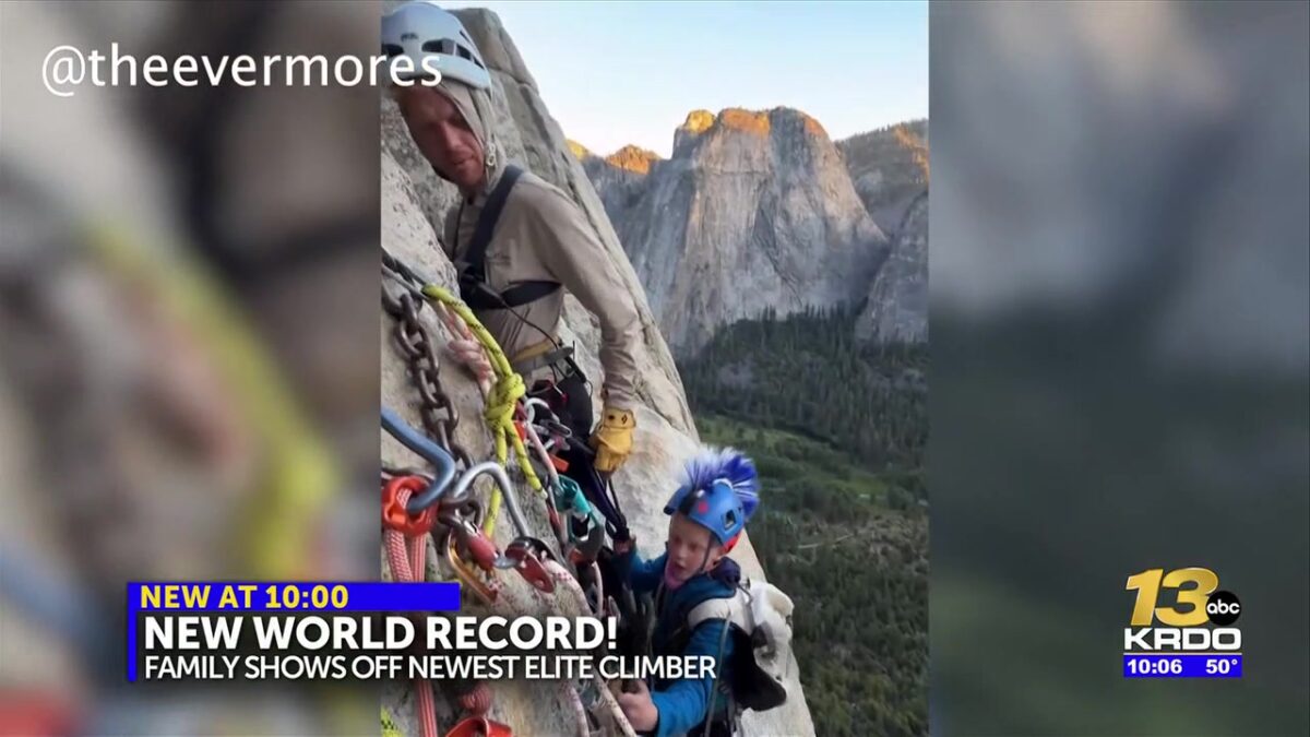 7yr-old breaks brothers’ record and becomes the youngest person ever to summit El Capitan