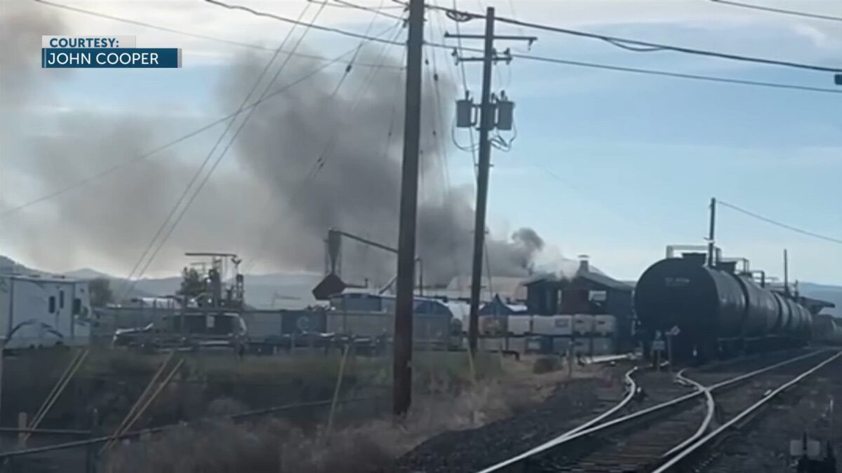 BREAKING NEWS: Large fire reported in Prineville near Bright Wood Mill Facility