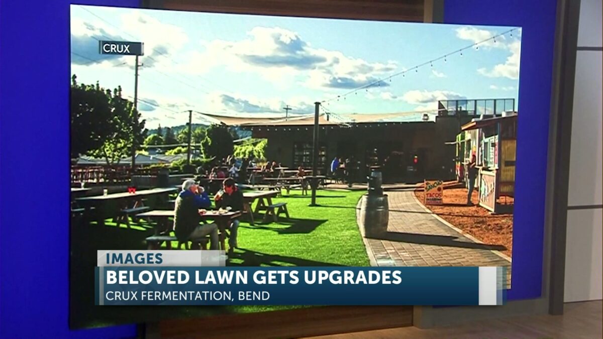 Bend’s beloved Crux lawn reopens with new design and food trucks