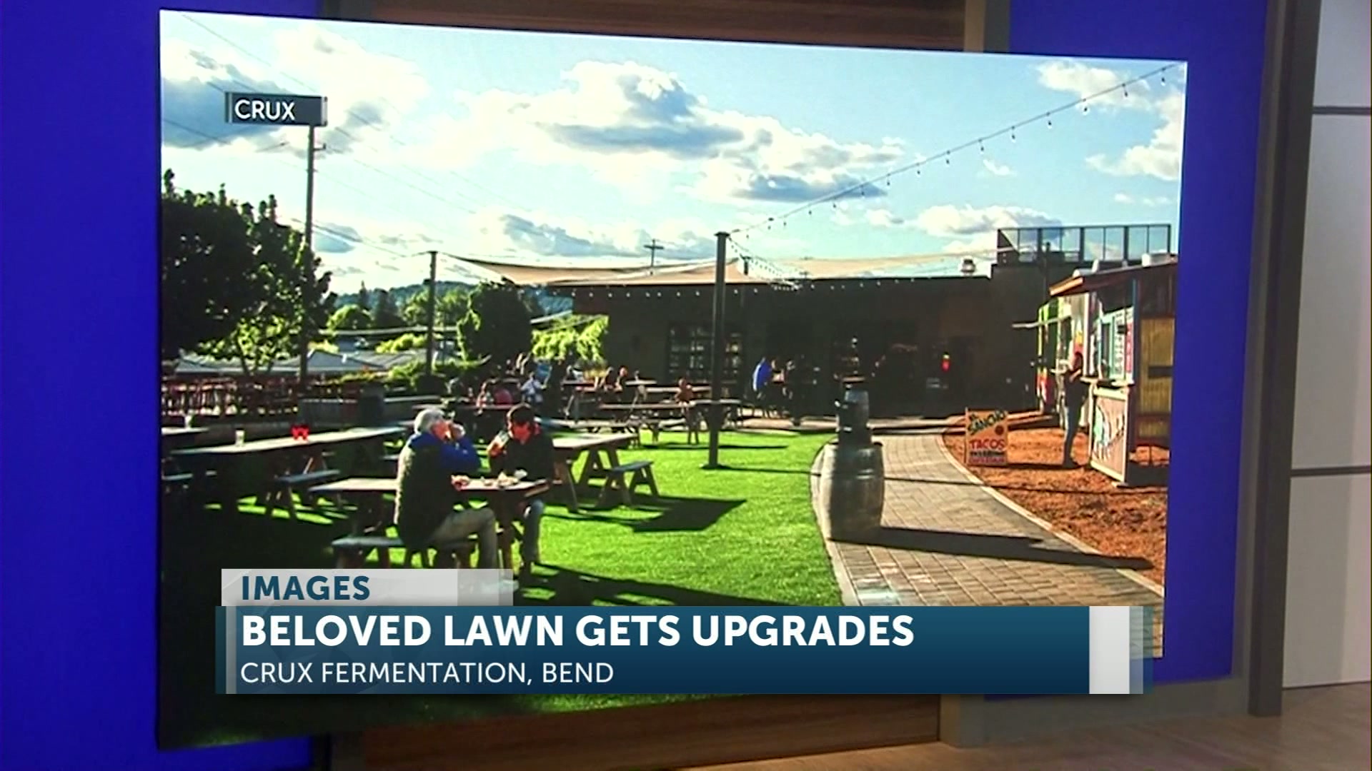 Bend’s beloved Crux lawn reopens with new design and food trucks
