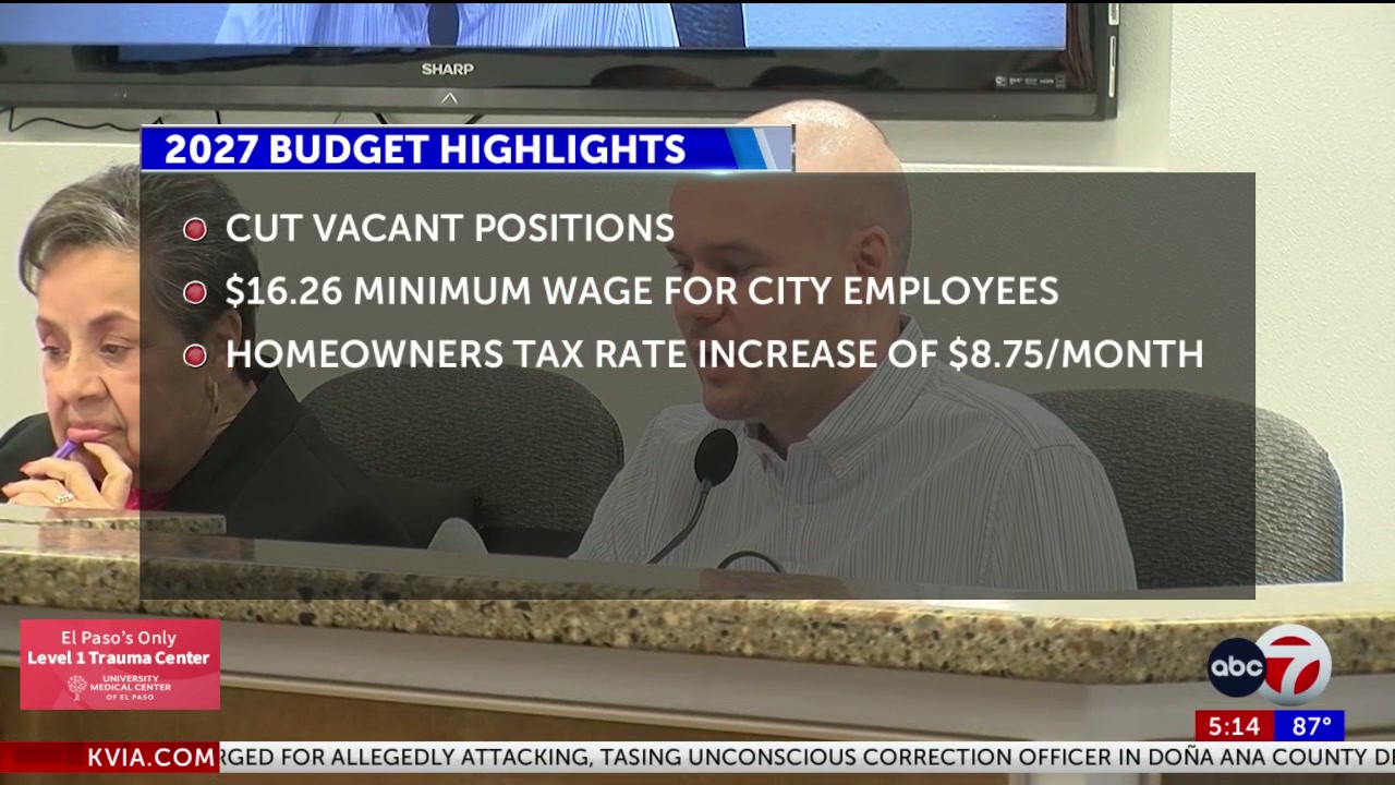 City of El Paso releases preliminary budget for 2027 fiscal year