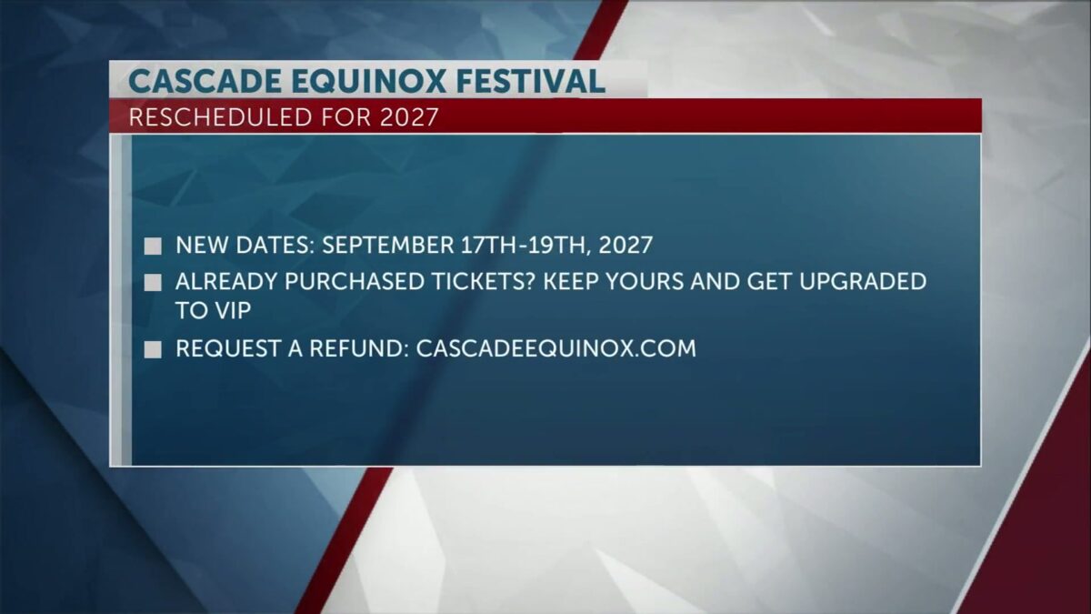 Cascade Equinox Festival reschedules for 2027
