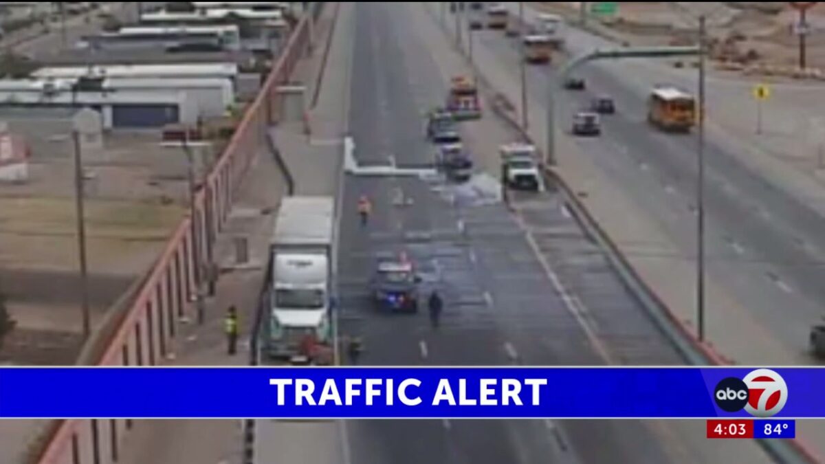 Loop 375 West between Padres
