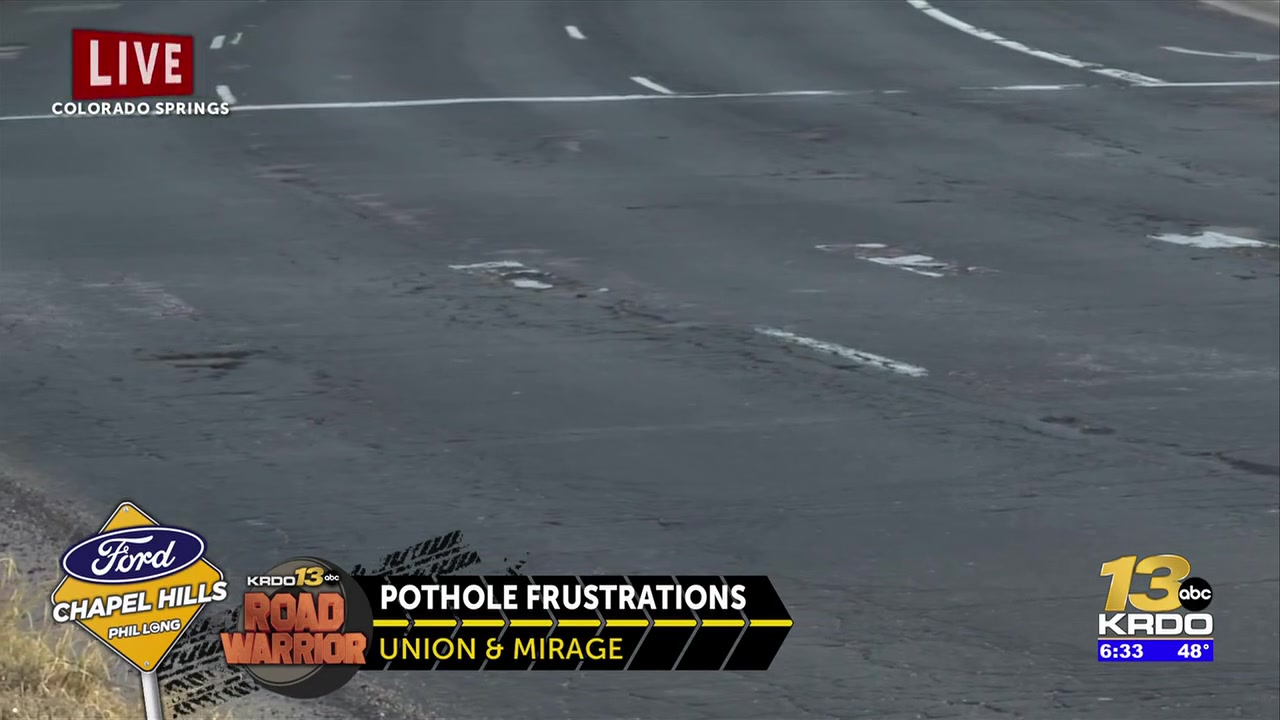 City officials in Colorado Springs respond to citizen complaints about potholes