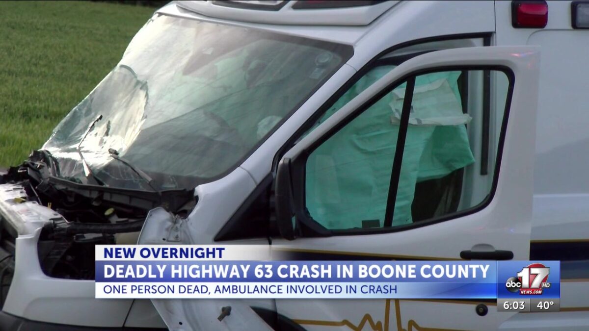 1 dead in Highway 63 crash involving ambulance