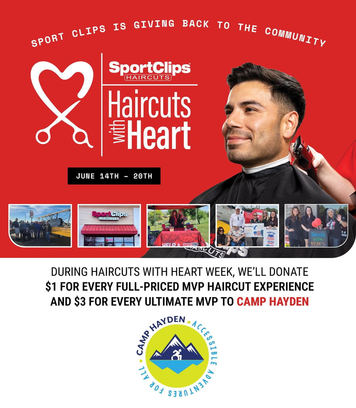 “Haircuts with Hearts” at Sports Clips to support local children