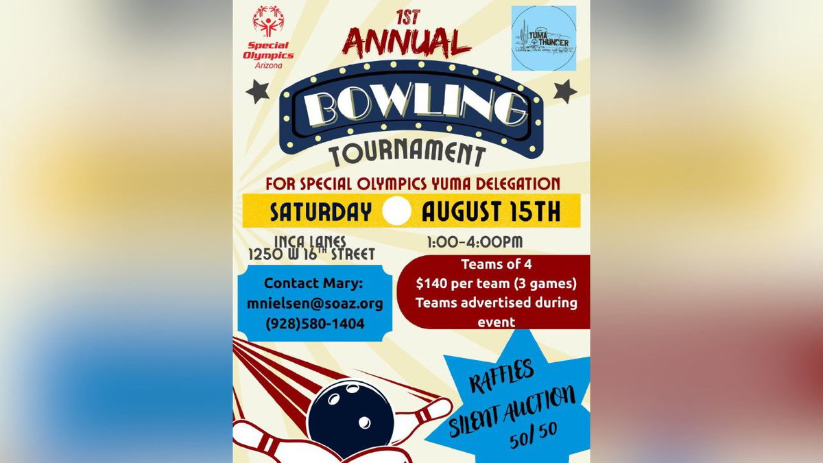 Special Olympics Yuma to host First Bowling Tournament