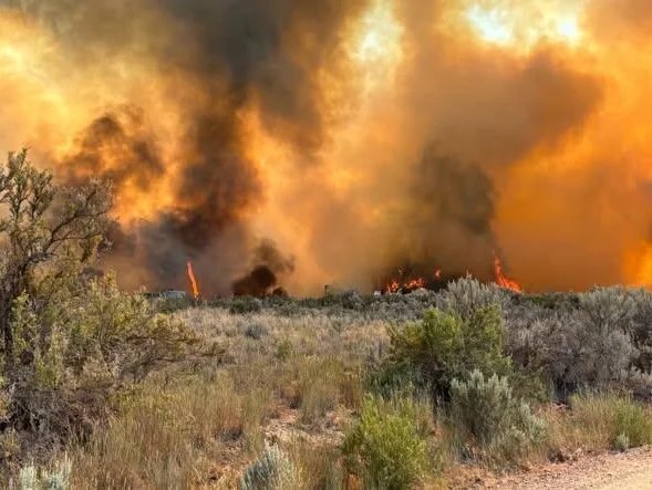 The Dry Creek Fire continues to burn