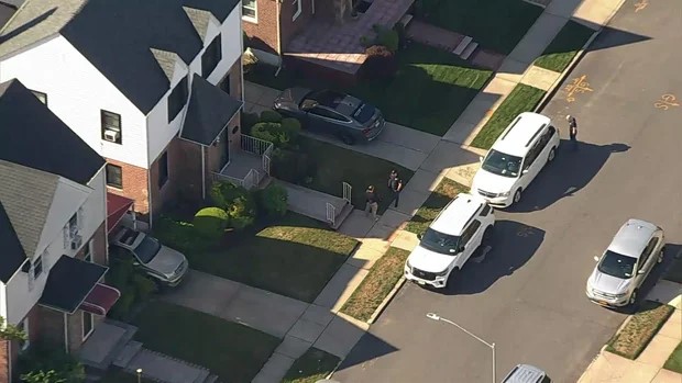An FBI presence was seen around the home of former NYPD spokesperson Tarik Sheppard on June 24