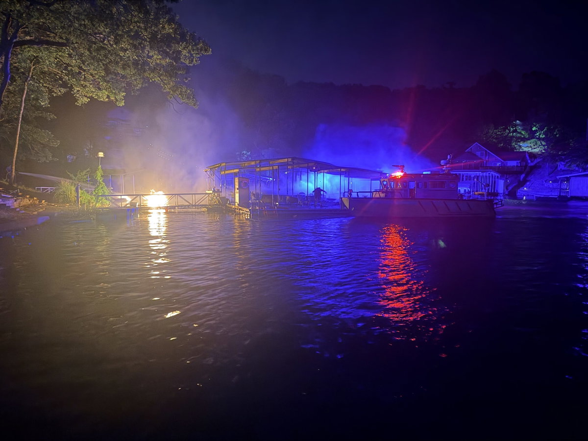 No injuries reported in Lake of the Ozarks dock fire