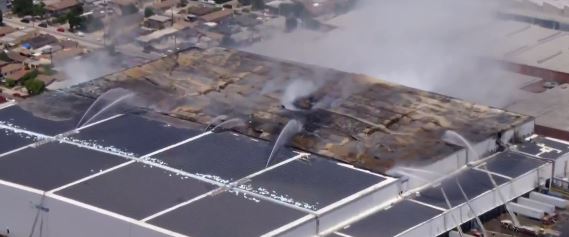 Los Angeles Fire Department officials say the warehouse fire in Boyle Heights that sparked major concerns about air quality in the area should be extinguished in the near future.