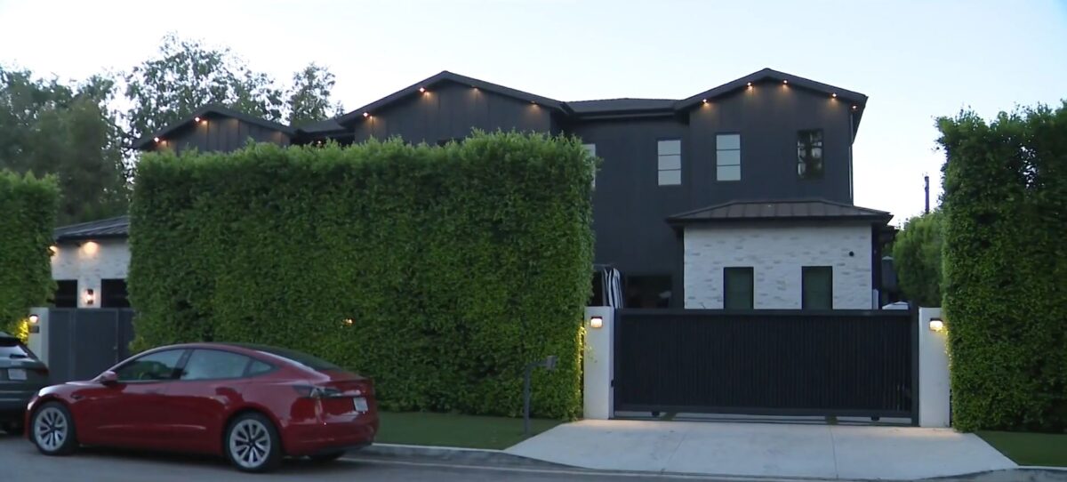 On a quiet street in Encino