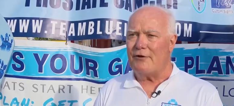 Prostate Cancer Awareness of Central Iowa urged men to get checked early for prostate cancer at the Des Moines Farmer's Market Saturday morning.