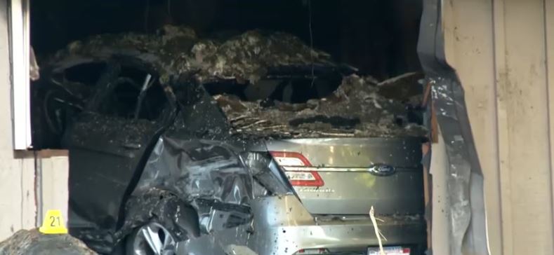 One person inside a Modesto home died after a vehicle that was being chased by the California Highway Patrol crashed into the structure early Tuesday.