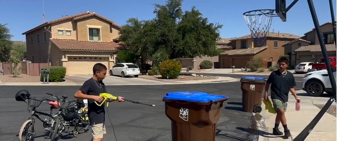 Every bin Isaiah and Aiden Ocejo clean brings them one step closer to the basketball court. The two Marana brothers launched a bin cleaning business this summer with one goal in mind: making it to the NBA.